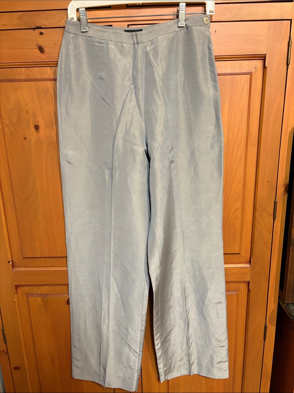 Giorgio Armani Light Blue Women's Wide Leg Trousers